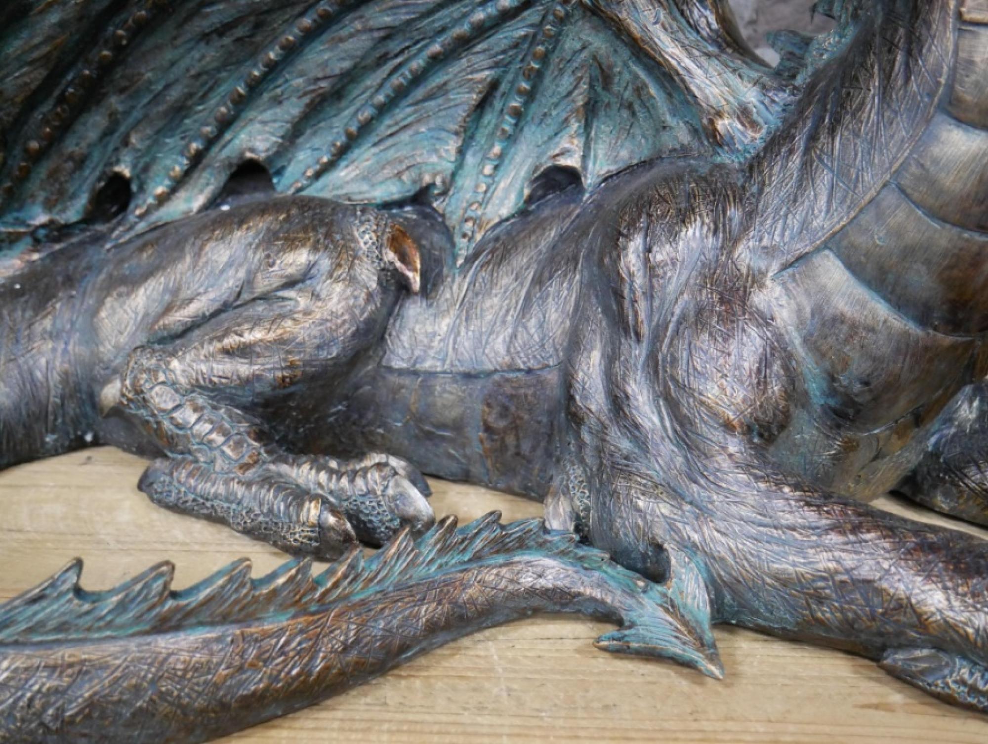 Product photograph of Resin Dragon Ornament from Choice Furniture Superstore.